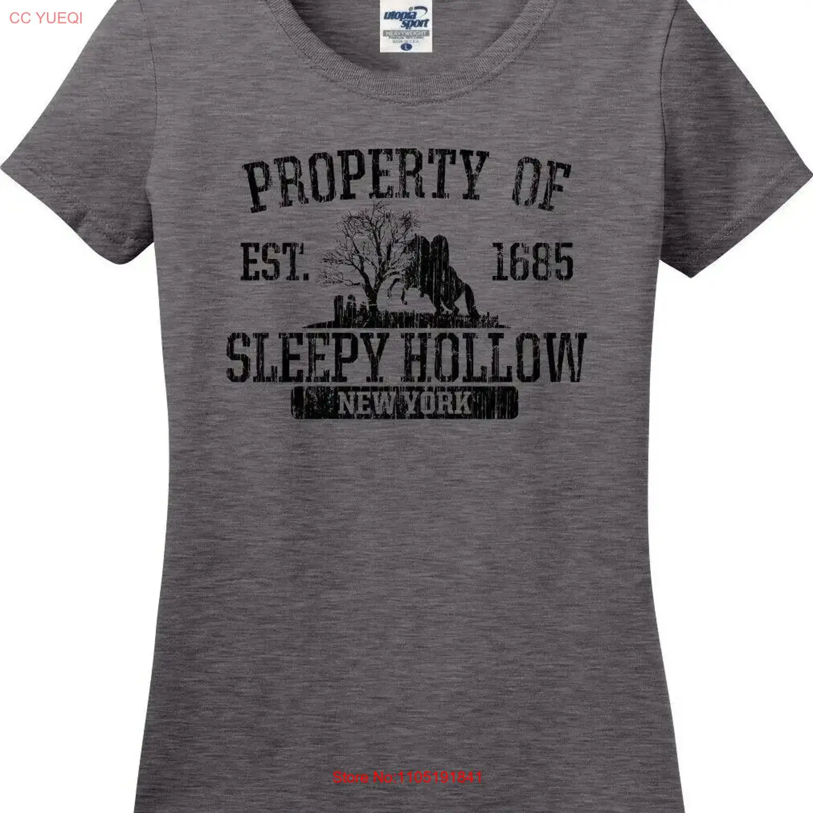 Vintage Fashion New York - Kaos Wanita Sleepy Hollow New York