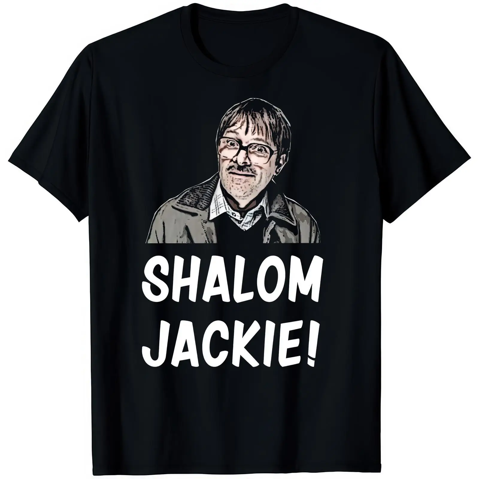 Vintage Fashion Uk - Kaos Shalom Jackie dengan Kutipan Komedi
