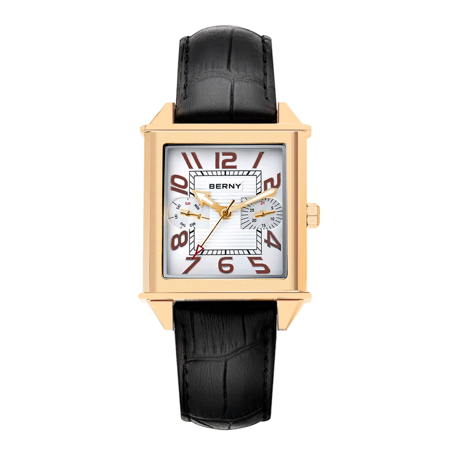Vintage Fashion Complete - BERNY 6P25 Jam Tangan Kuarsa untuk