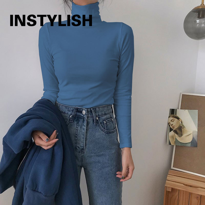 Vintage Fashion Years - Kaus Turtleneck Lengan Panjang Elegan Wanita