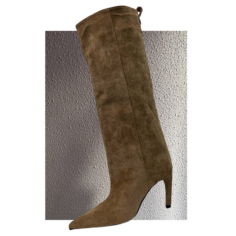 Vintage Fashion Heels - Eilyken Sepatu Bot Wanita Model Vintage