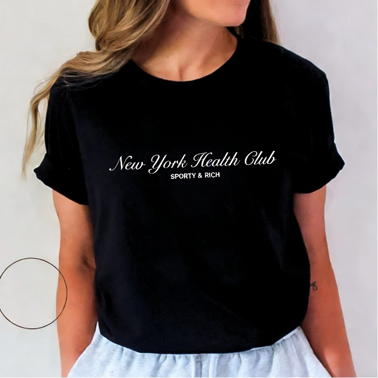 Vintage Fashion New York - Kaos Wanita New York Letters Printing