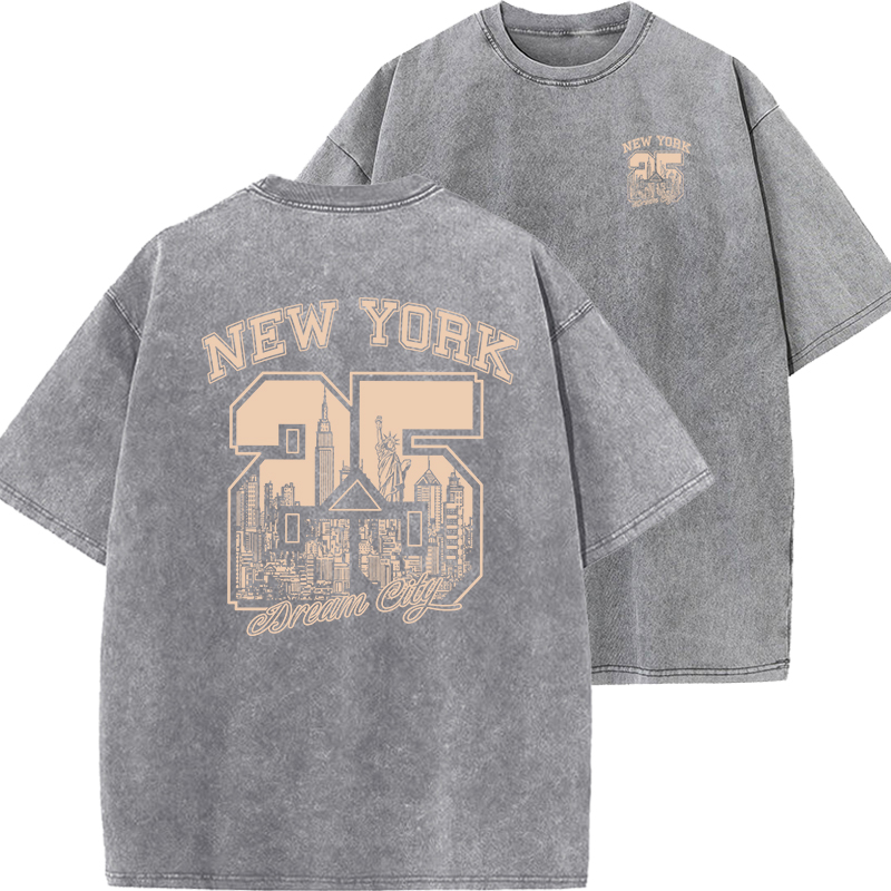 Vintage Fashion New York - New York City kaus wanita motif