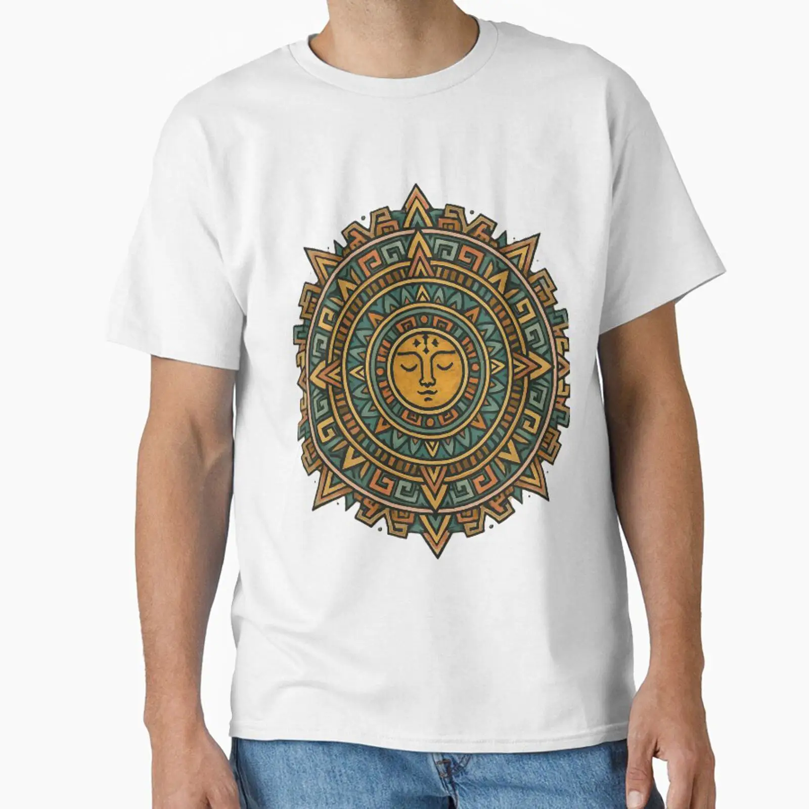 Vintage Fashion Uk - Aztec Sun Mandala dirancang dan dijual