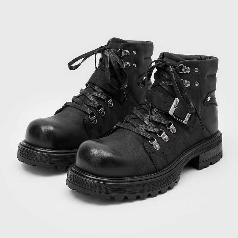 Vintage Fashion Boots - Sepatu Bot Kulit Pria Bermerek Sepatu