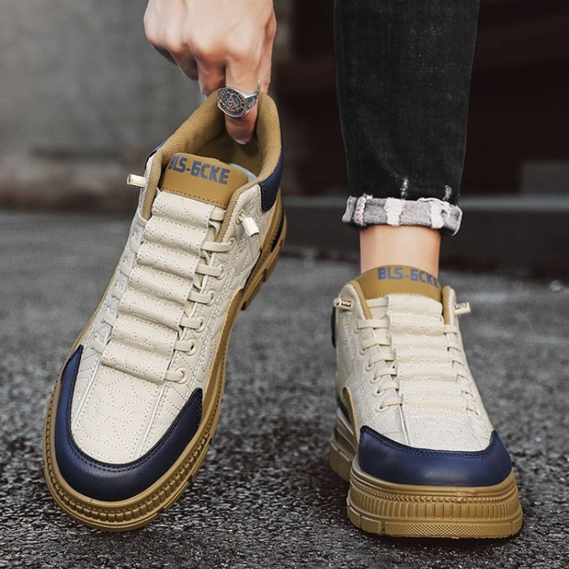 Vintage Fashion Designers - Sepatu Boots Pria Slip-On Platform Musim