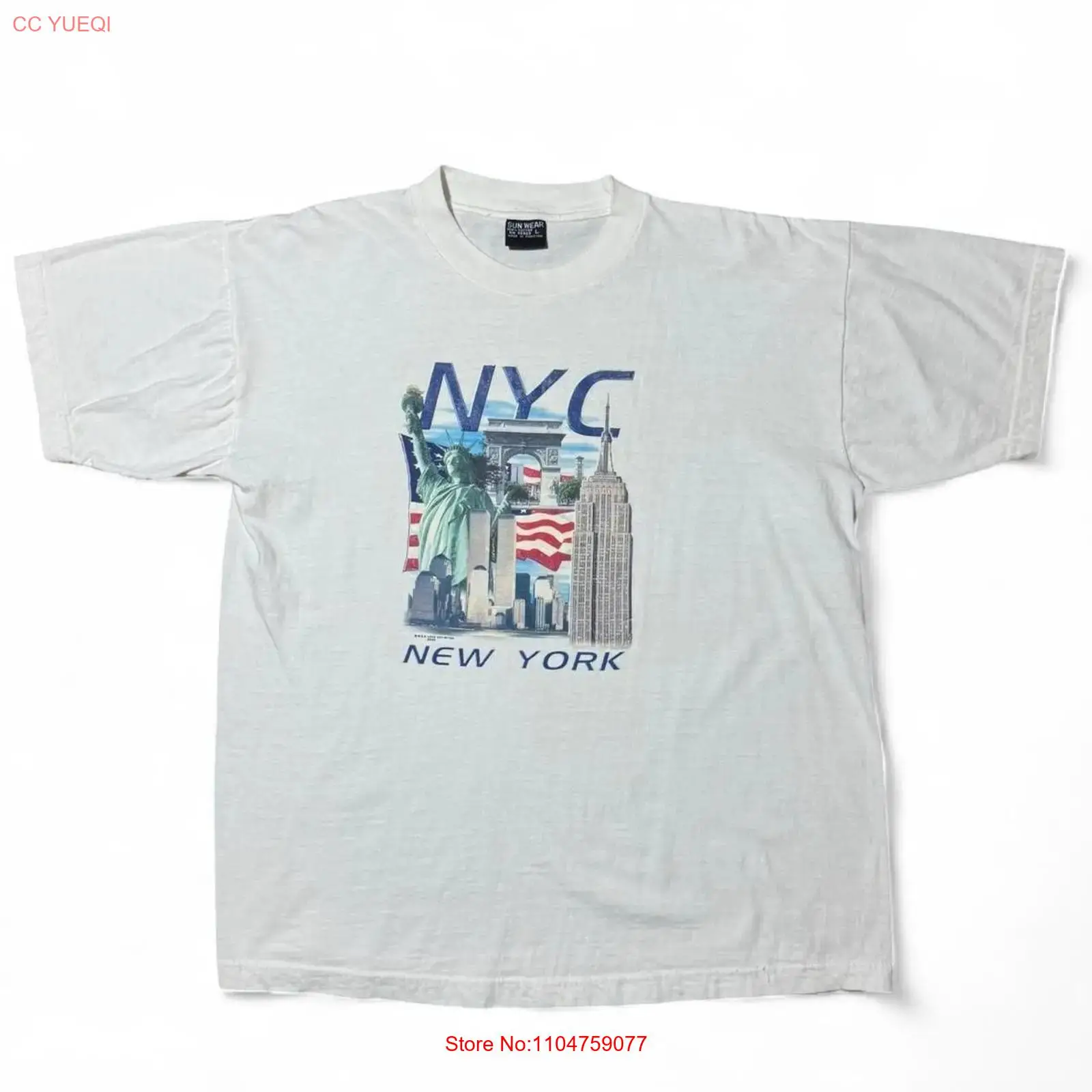 Vintage Fashion New York - Kaos Vintage Y2K New York Souvenir