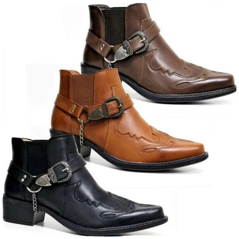 Vintage Fashion Designers - Sepatu Boots Kulit Vintage Pria 2026,