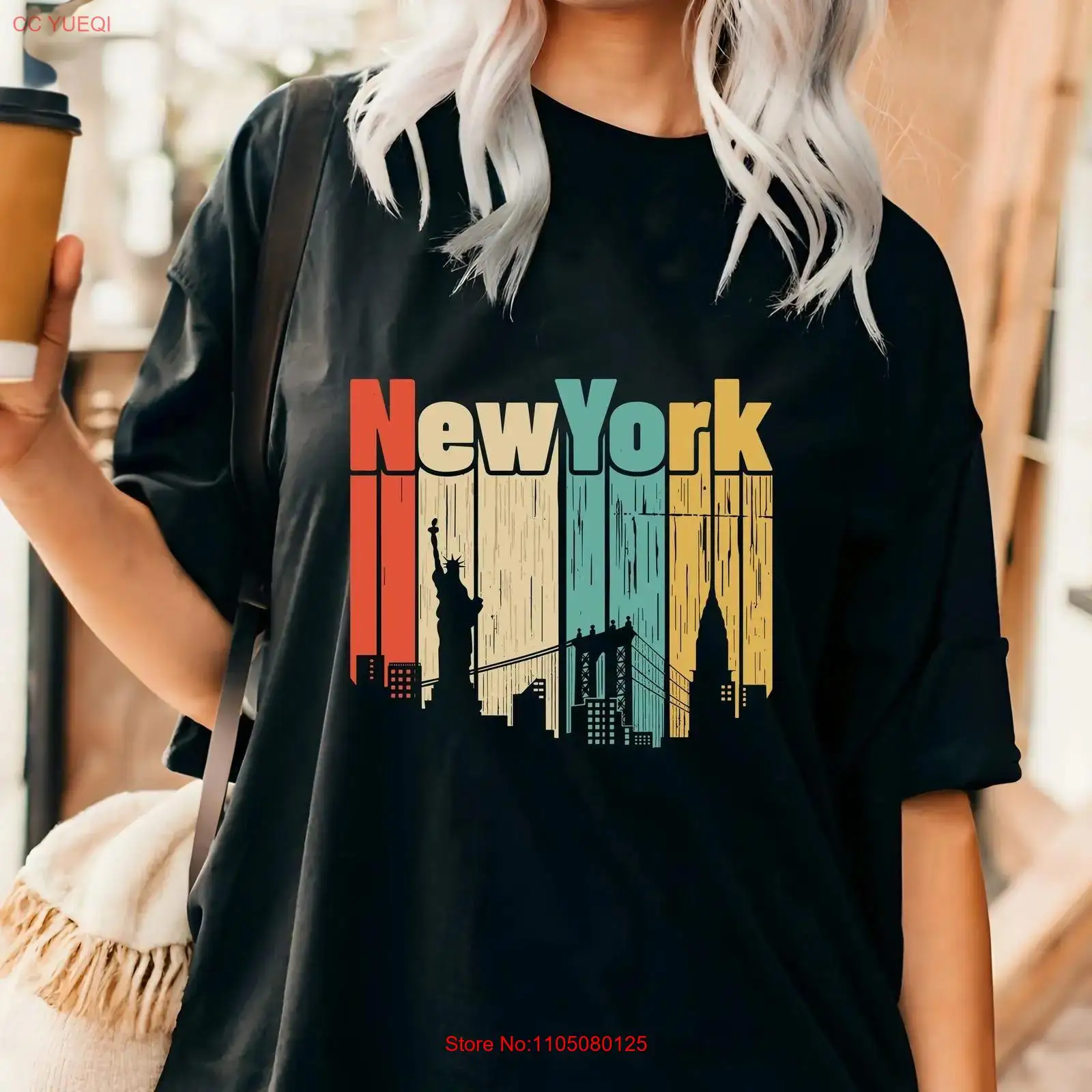 Vintage Fashion New York - Kaos retro New York USA Travel