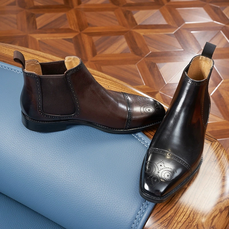 Vintage Fashion Designers - Sepatu Chelsea Pria Italia Vintage Sepatu