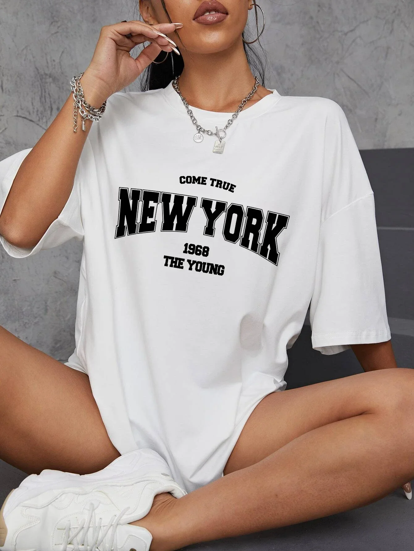 Kaus Grafis Vintage 1968 New Y - Vintage Fashion New York ulasan dan harga
