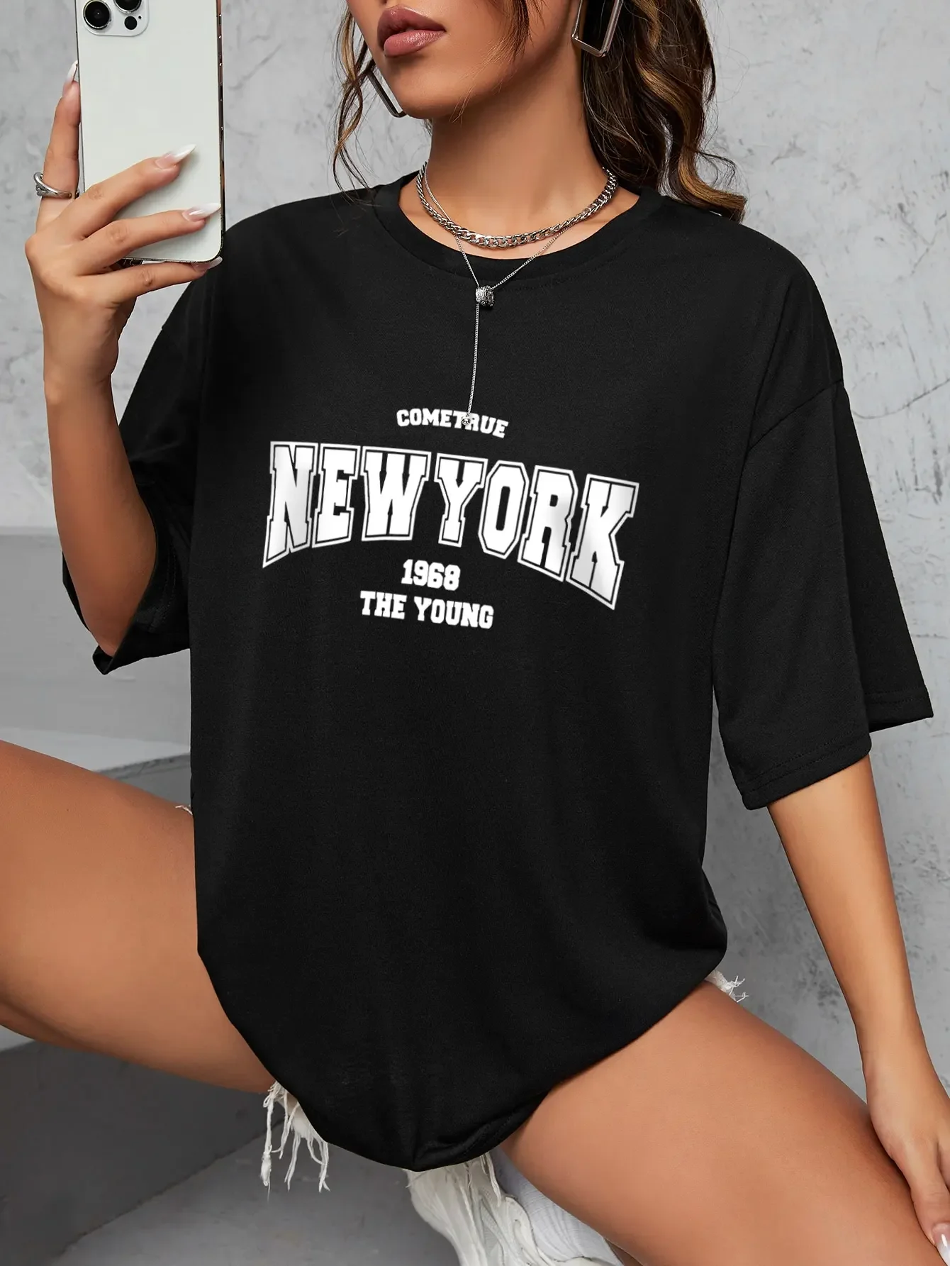 Kaus Grafis Vintage 1968 New Y - Vintage Fashion New York ulasan dan harga