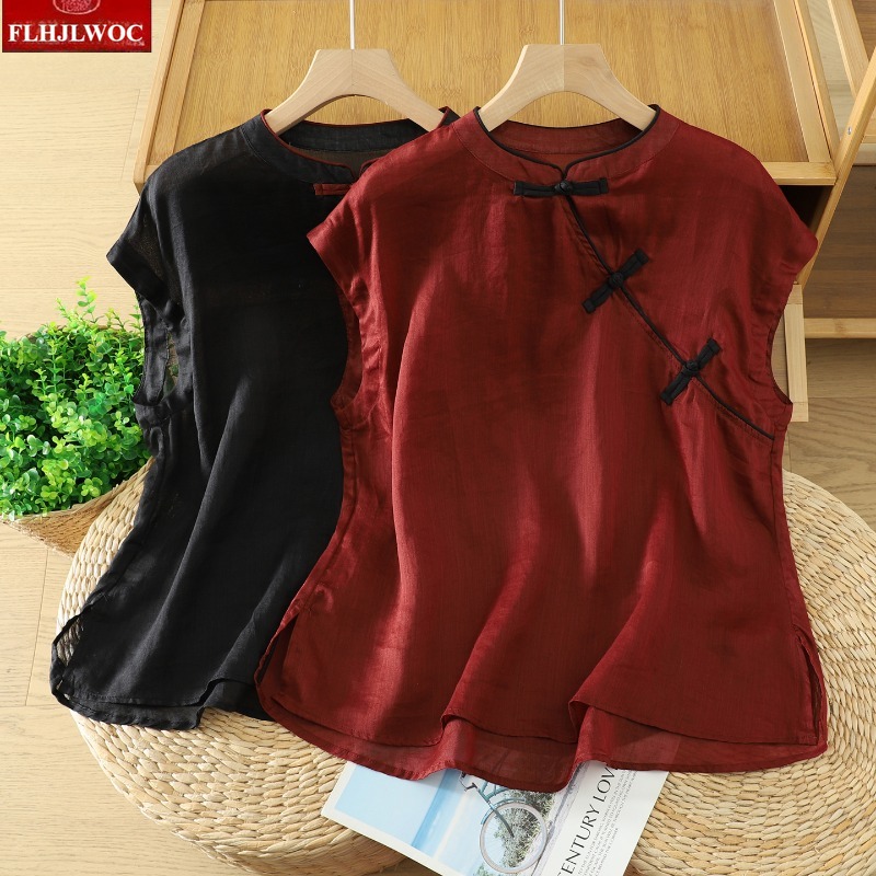 Blus Atasan Linen Katun Fashio - Vintage Fashion Years ulasan dan harga