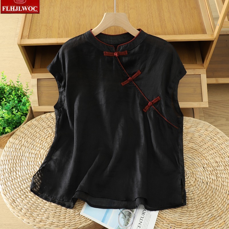 Blus Atasan Linen Katun Fashio - Vintage Fashion Years ulasan dan harga