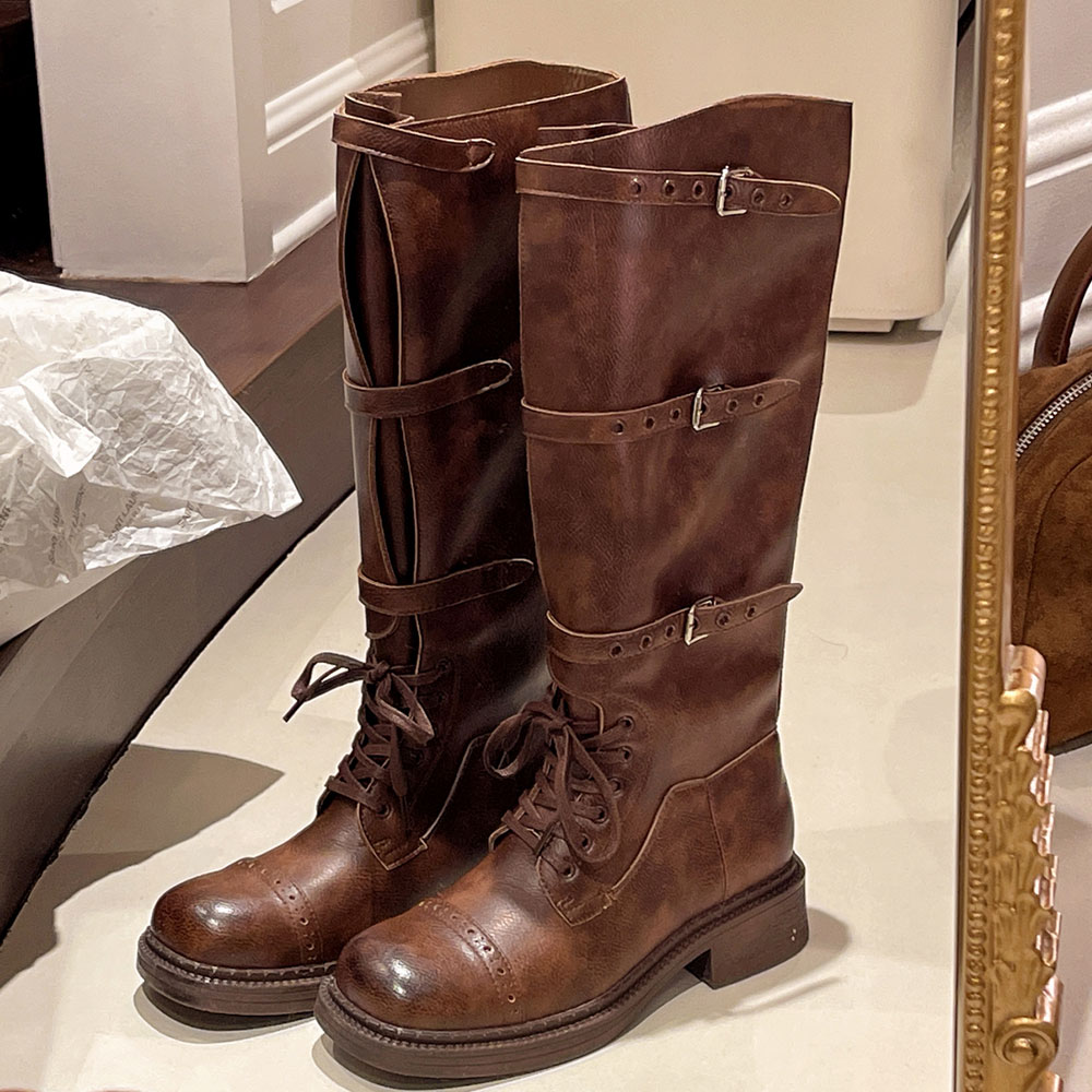 Sepatu Bot Setinggi Lutut Wani - Vintage Fashion Designers ulasan dan harga
