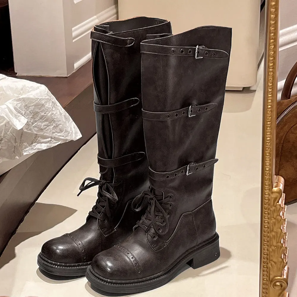 Sepatu Bot Setinggi Lutut Wani - Vintage Fashion Designers ulasan dan harga
