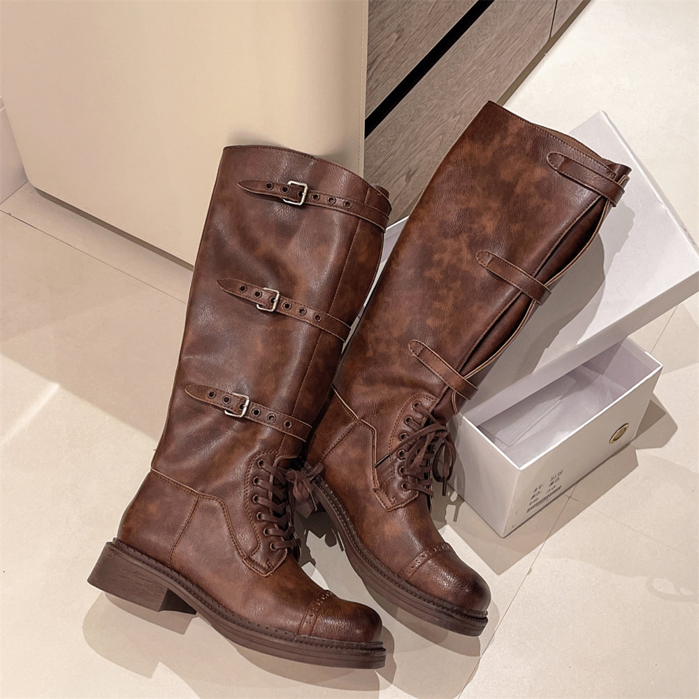 Sepatu Bot Setinggi Lutut Wani - Vintage Fashion Designers ulasan dan harga