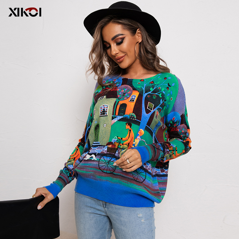 XIKOI 2022 Sweter Rajutan Wani - Vintage Fashion Years ulasan dan harga