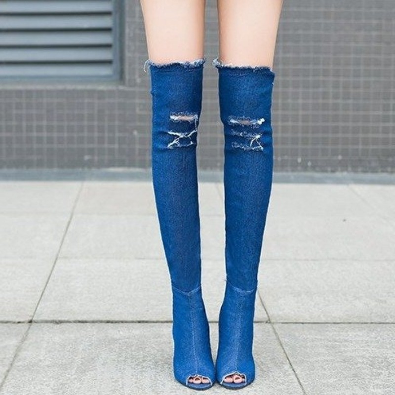 Sepatu bot hak tinggi tipis an - Vintage Fashion Boots ulasan dan harga
