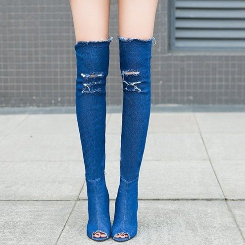 Sepatu bot hak tinggi tipis an - Vintage Fashion Boots ulasan dan harga