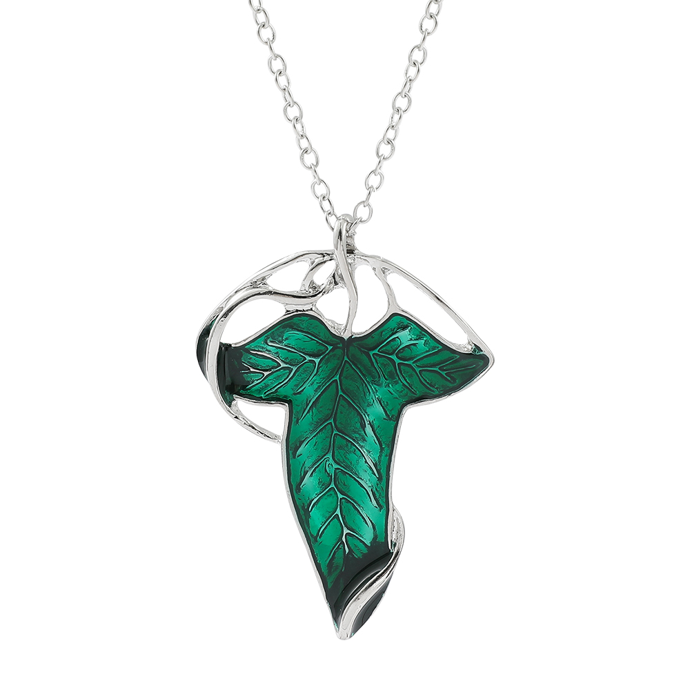 Kalung Liontin Daun Hijau Vint - Vintage Fashion Designers ulasan dan harga