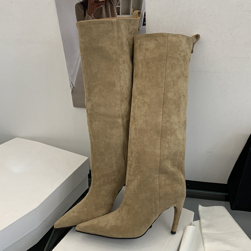Eilyken Sepatu Bot Wanita Mode - Vintage Fashion Heels ulasan dan harga