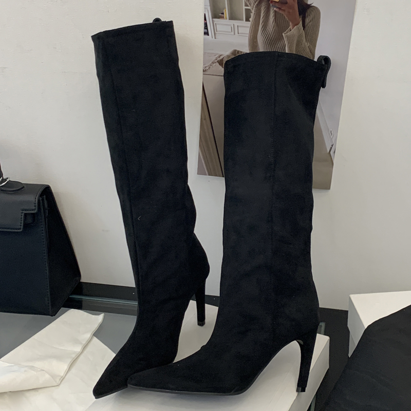 Eilyken Sepatu Bot Wanita Mode - Vintage Fashion Heels ulasan dan harga