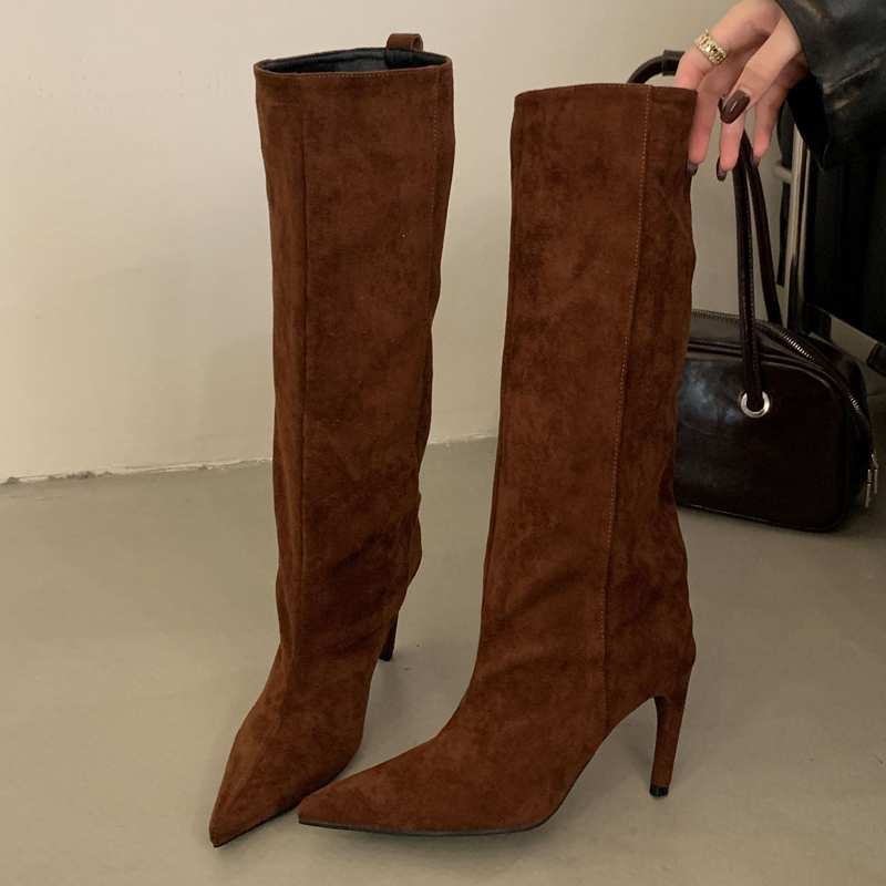 Eilyken Sepatu Bot Wanita Mode - Vintage Fashion Heels ulasan dan harga