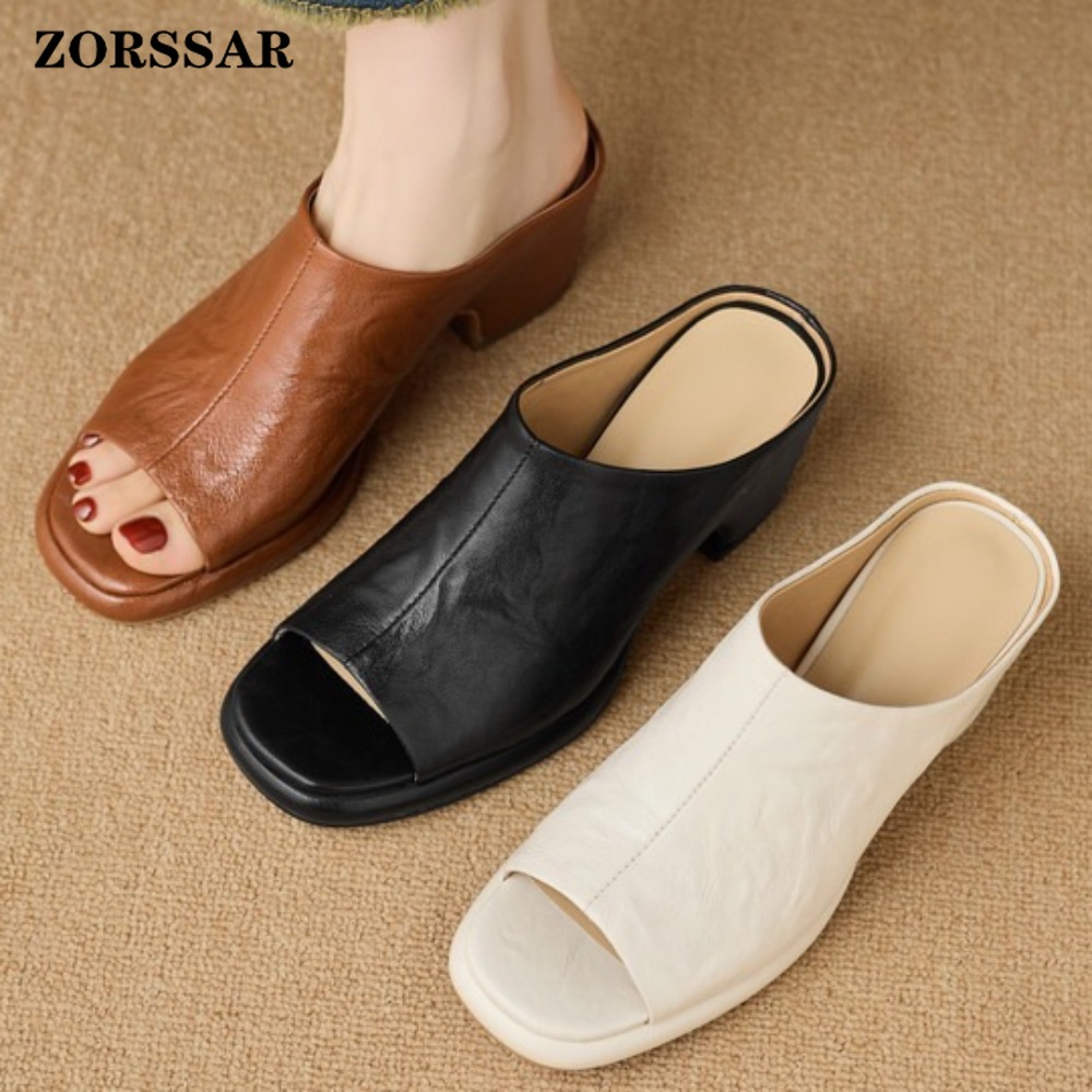 Sepatu Mules Wanita Vintage de - Vintage Fashion Heels ulasan dan harga
