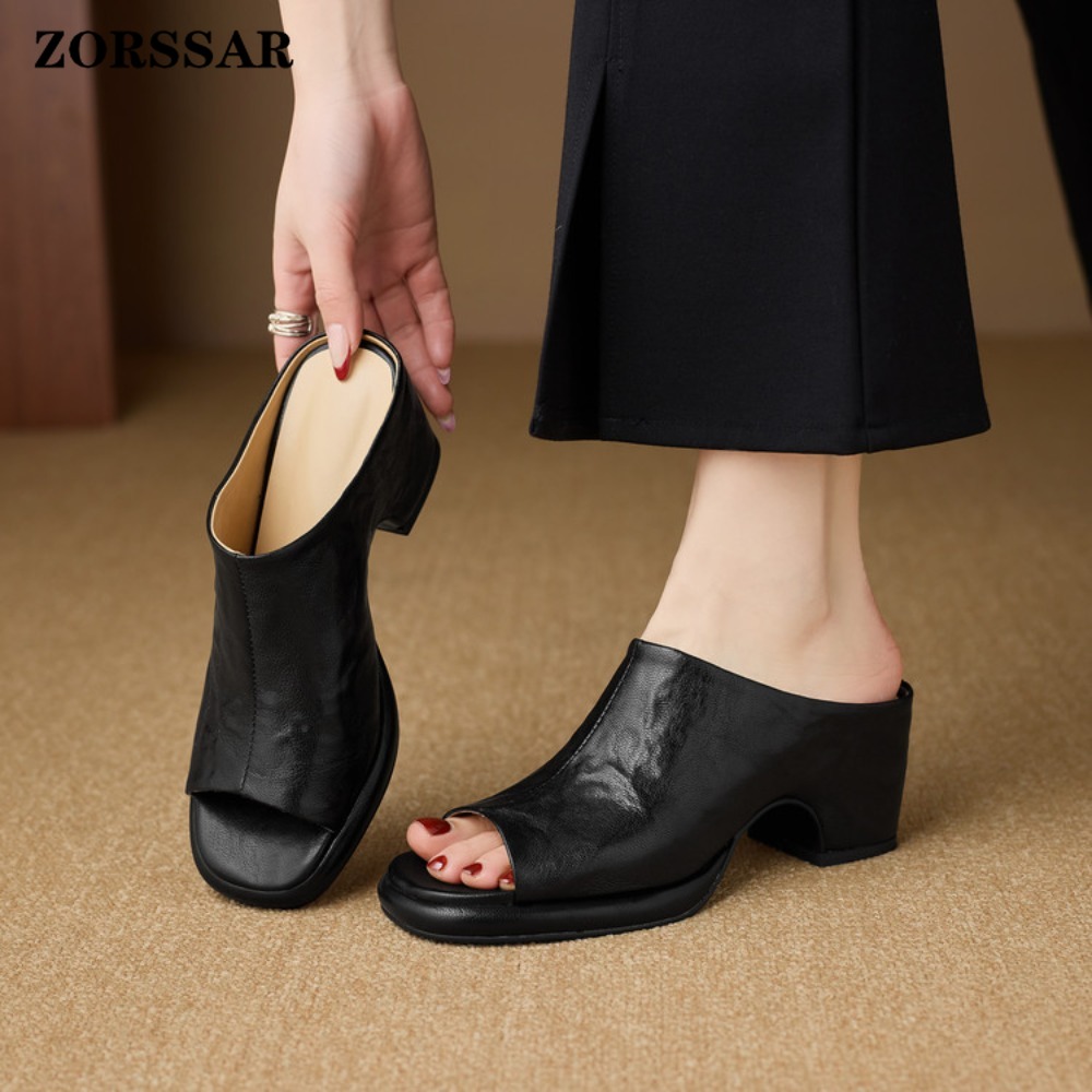 Sepatu Mules Wanita Vintage de - Vintage Fashion Heels ulasan dan harga