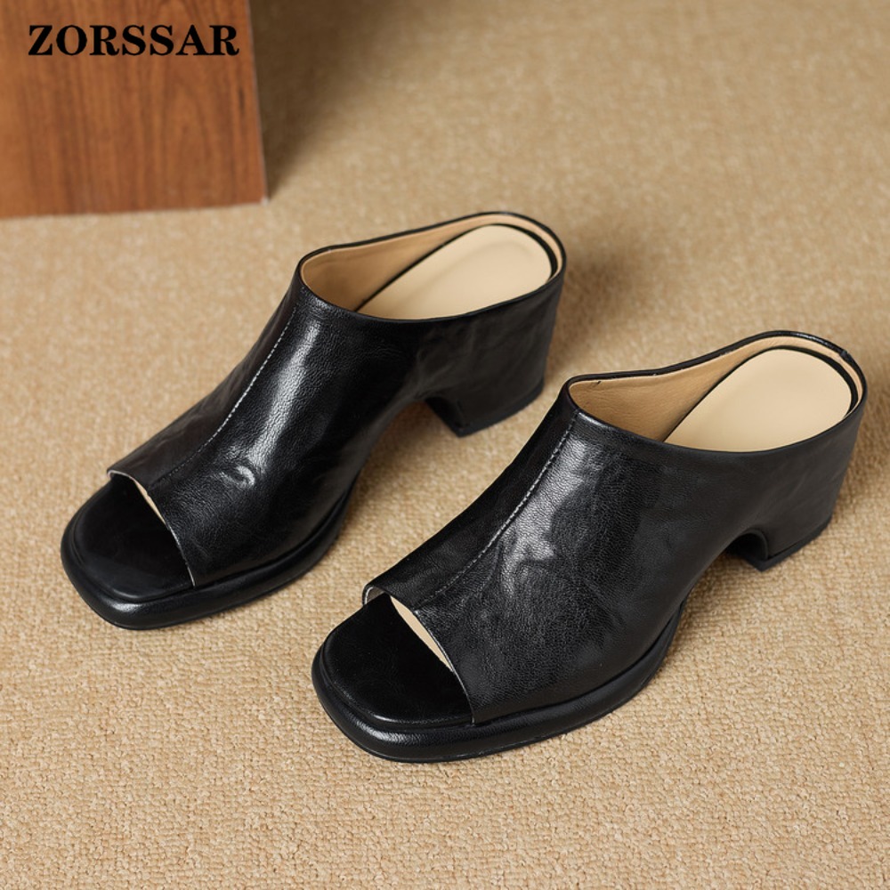 Sepatu Mules Wanita Vintage de - Vintage Fashion Heels ulasan dan harga