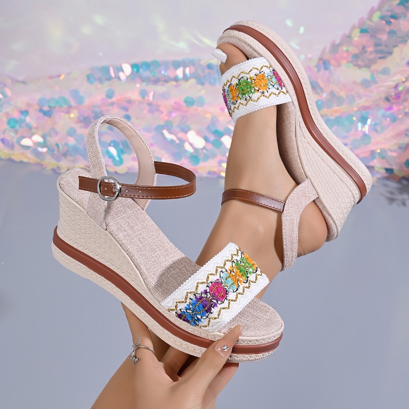 Sepatu Wanita Musim Panas Gaya - Vintage Fashion Heels ulasan dan harga