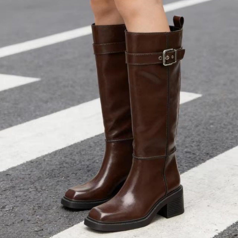 Sepatu Bot Setinggi Lutut Warn - Vintage Fashion Designers ulasan dan harga