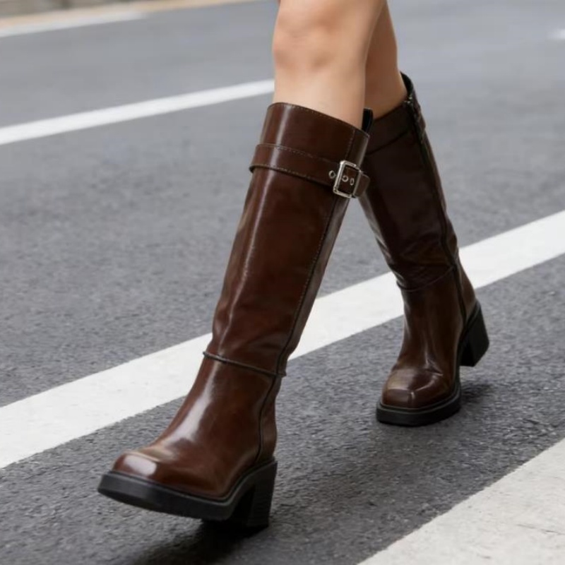 Sepatu Bot Setinggi Lutut Warn - Vintage Fashion Designers ulasan dan harga