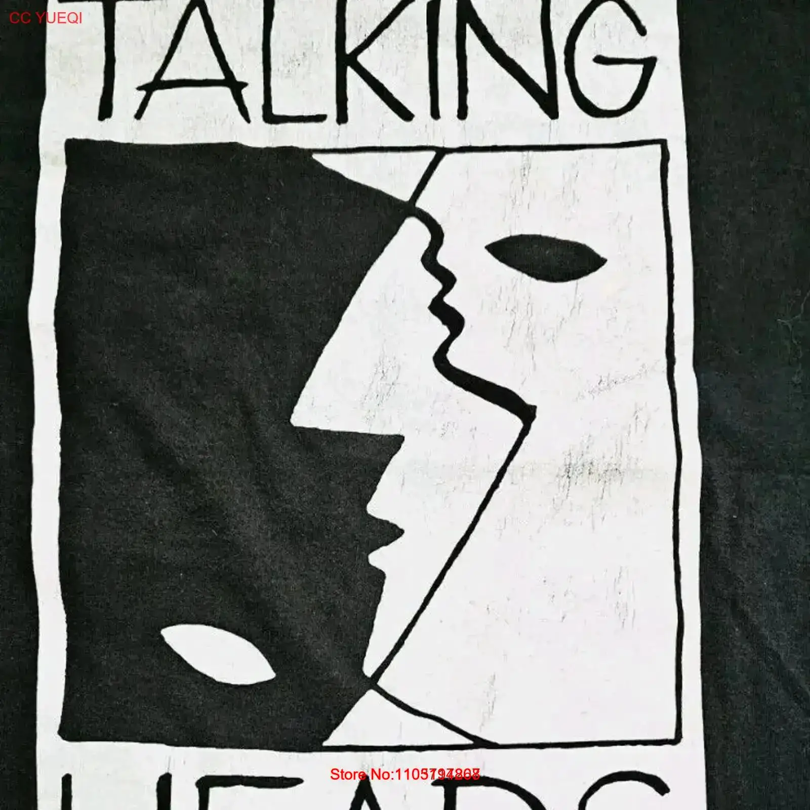 Kaos Vintage 80-an Talking Hea - Vintage Fashion Uk ulasan dan harga