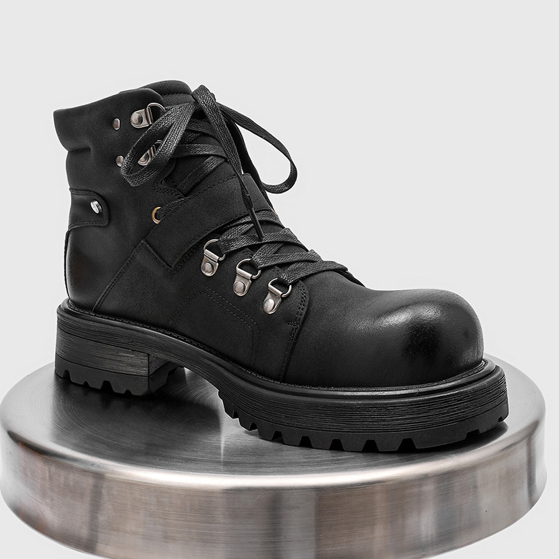 Sepatu Bot Kulit Pria Bermerek - Vintage Fashion Boots ulasan dan harga
