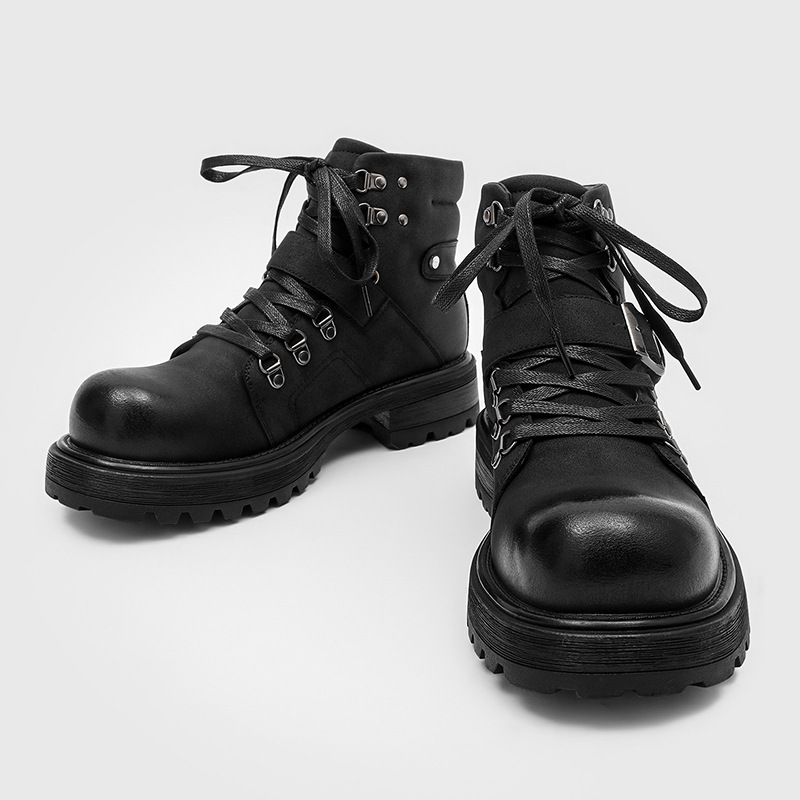 Sepatu Bot Kulit Pria Bermerek - Vintage Fashion Boots ulasan dan harga