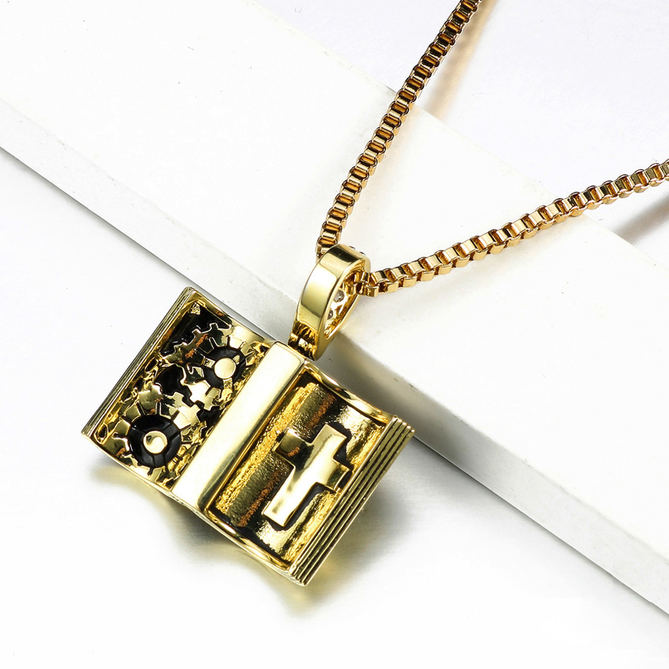 VANAXIN Kalung Liontin Buku Re - Vintage Fashion Library ulasan dan harga