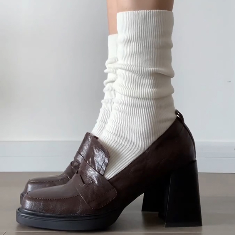 Sepatu pantofel hak tebal wani - Vintage Fashion Designers ulasan dan harga