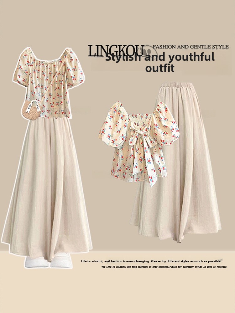 Set Tiga Potong Motif Bunga Pi - Vintage Fashion Years ulasan dan harga