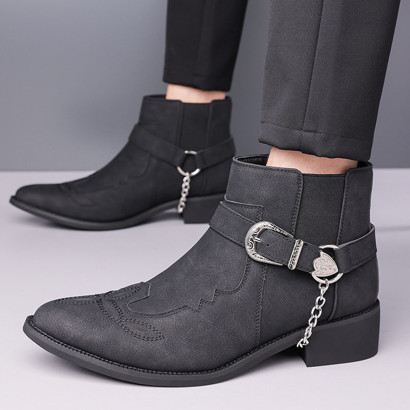 Sepatu Bot Koboi Vintage Pria  - Vintage Fashion Boots ulasan dan harga