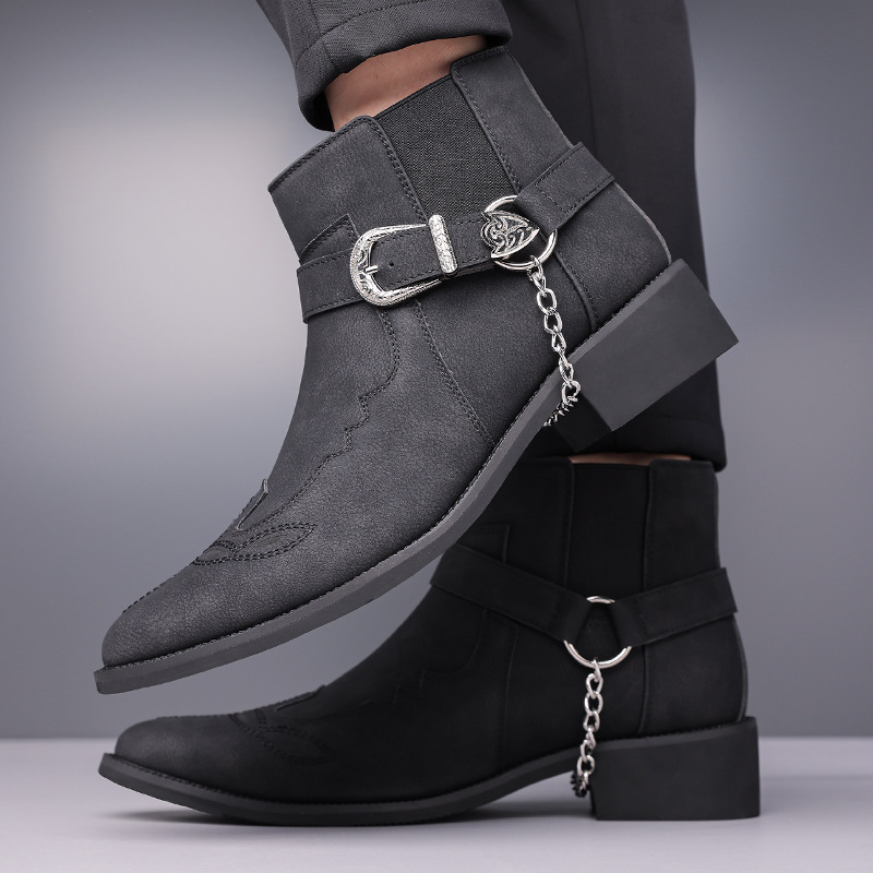 Sepatu Bot Koboi Vintage Pria  - Vintage Fashion Boots ulasan dan harga