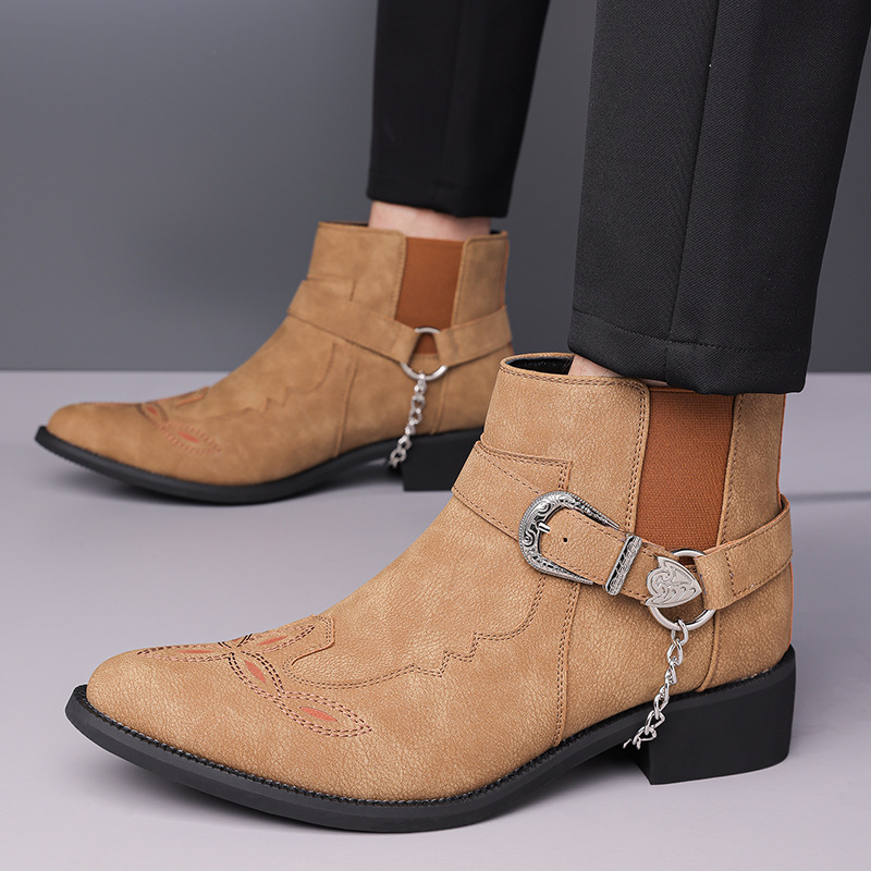 Sepatu Bot Koboi Vintage Pria  - Vintage Fashion Boots ulasan dan harga