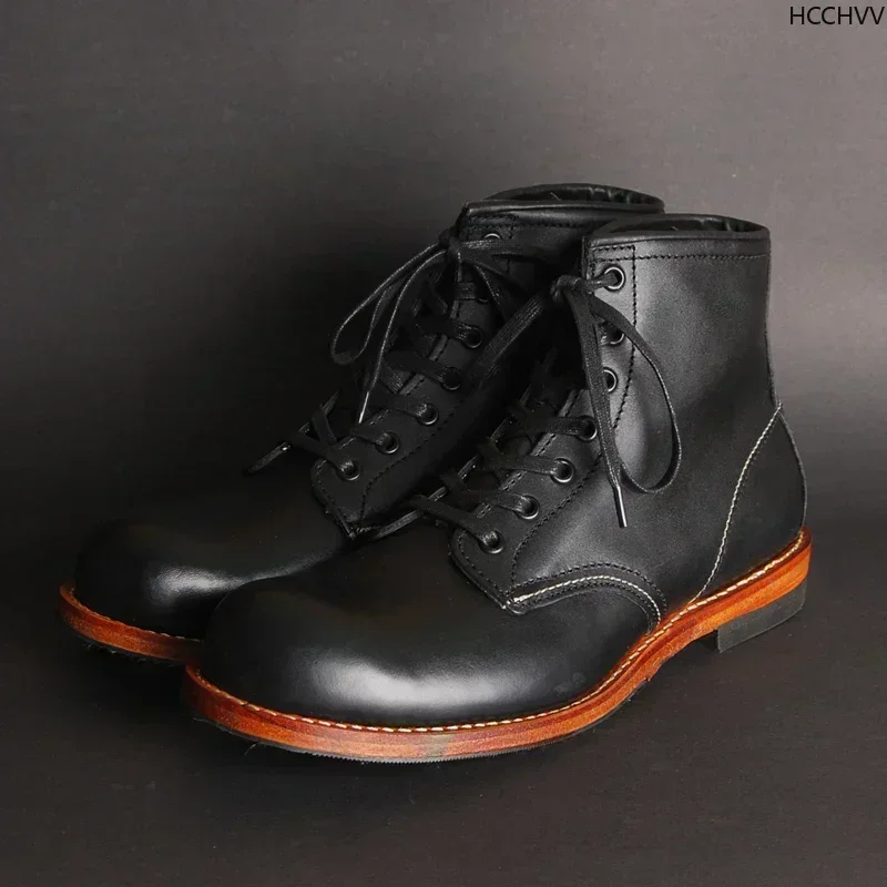 Vintage pria Goodyear bot kuli - Vintage Fashion Boots ulasan dan harga