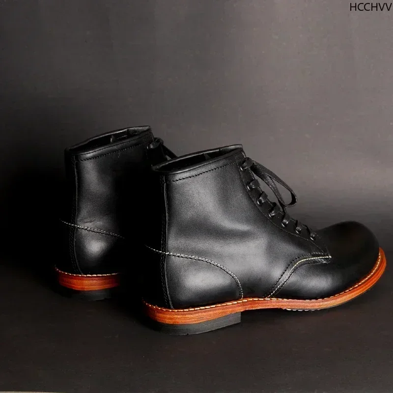 Vintage pria Goodyear bot kuli - Vintage Fashion Boots ulasan dan harga