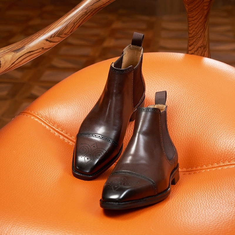 Sepatu Chelsea Pria Italia Vin - Vintage Fashion Designers ulasan dan harga