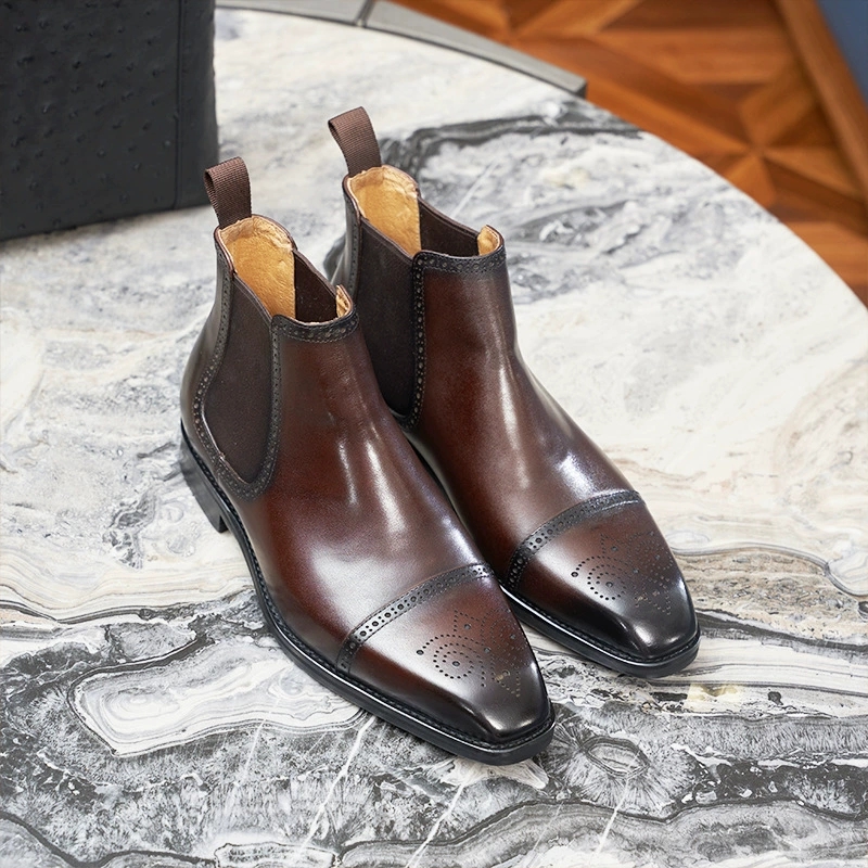 Sepatu Chelsea Pria Italia Vin - Vintage Fashion Designers ulasan dan harga